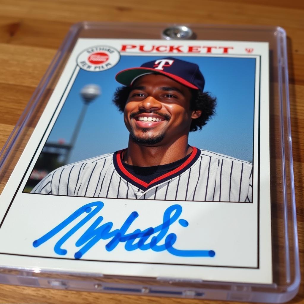 Autographed Kirby Puckett Rookie Card