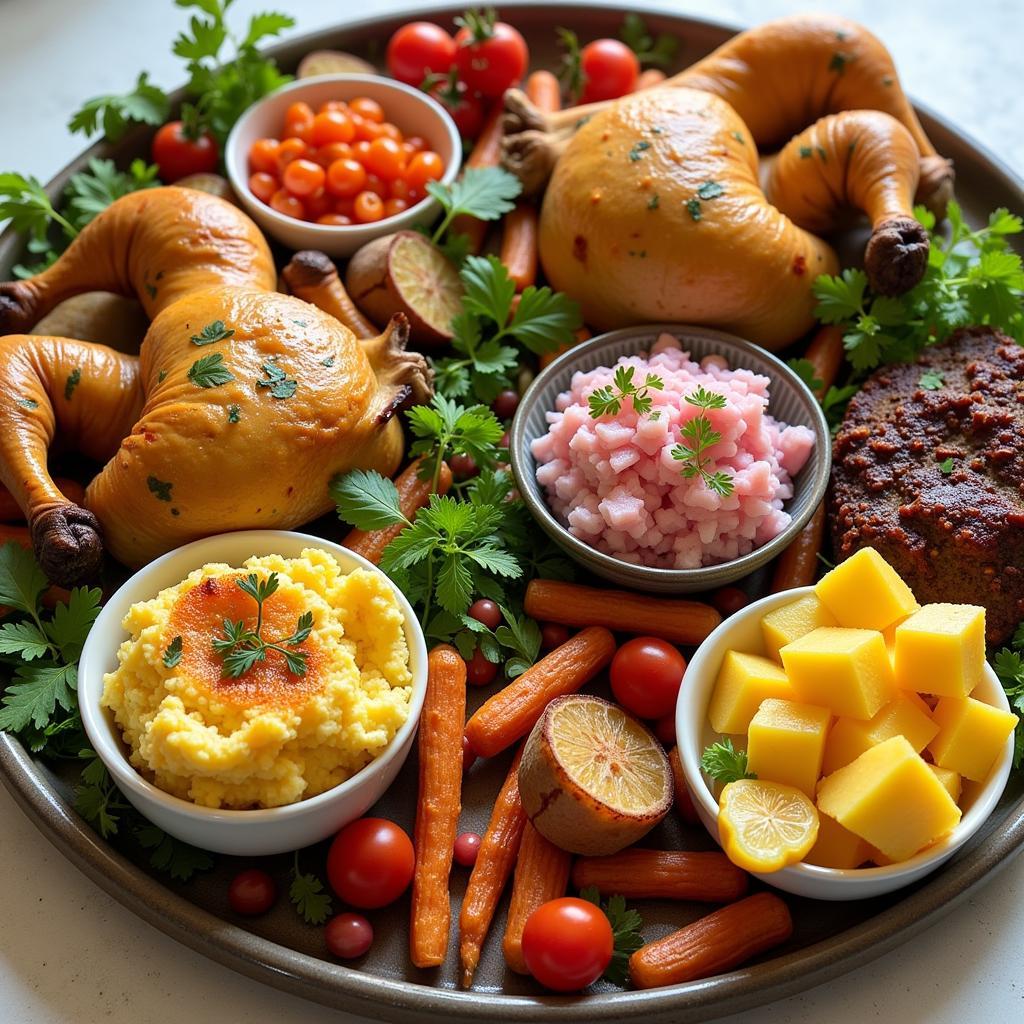 Vibrant Kosher Food Platter