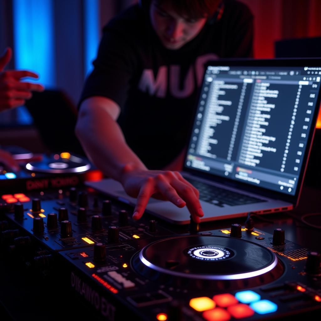 DJ spinning Kpop tracks at a club in Seattle