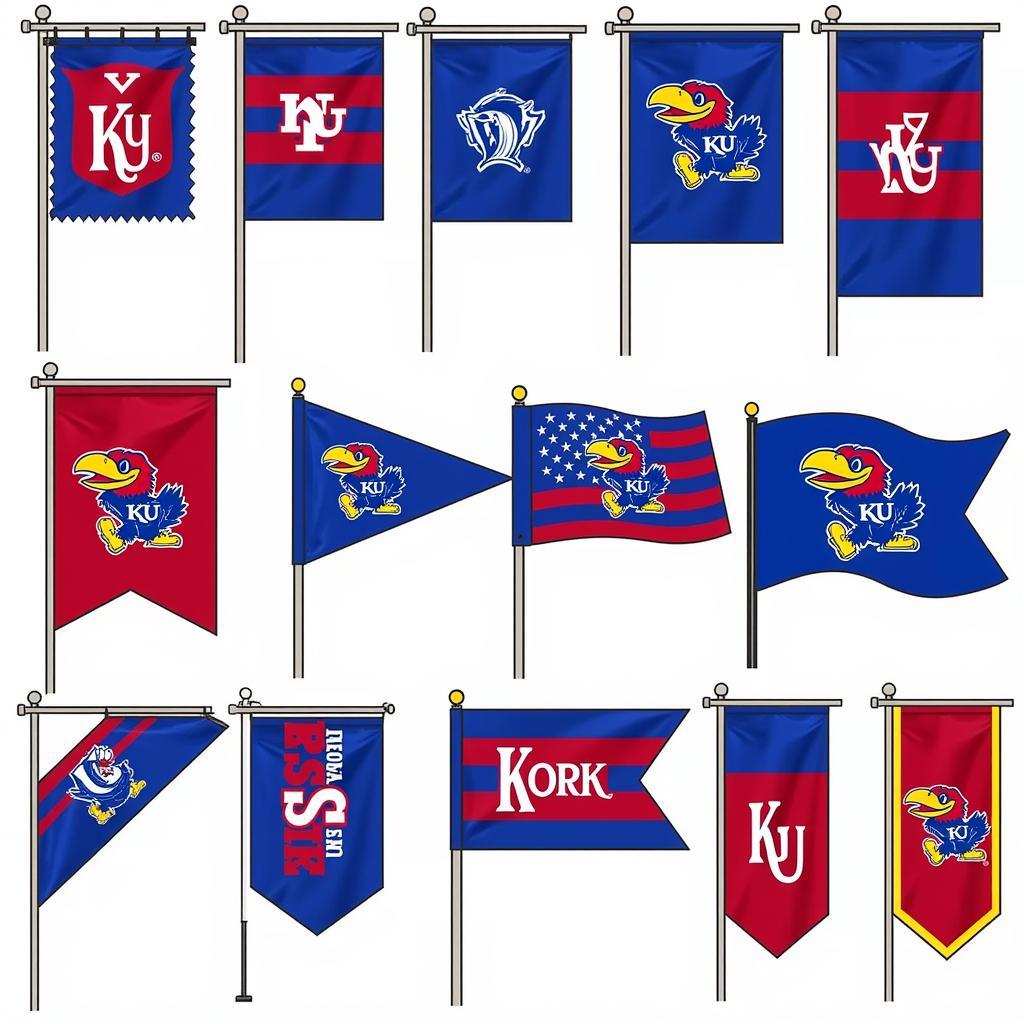 KU game day flag designs