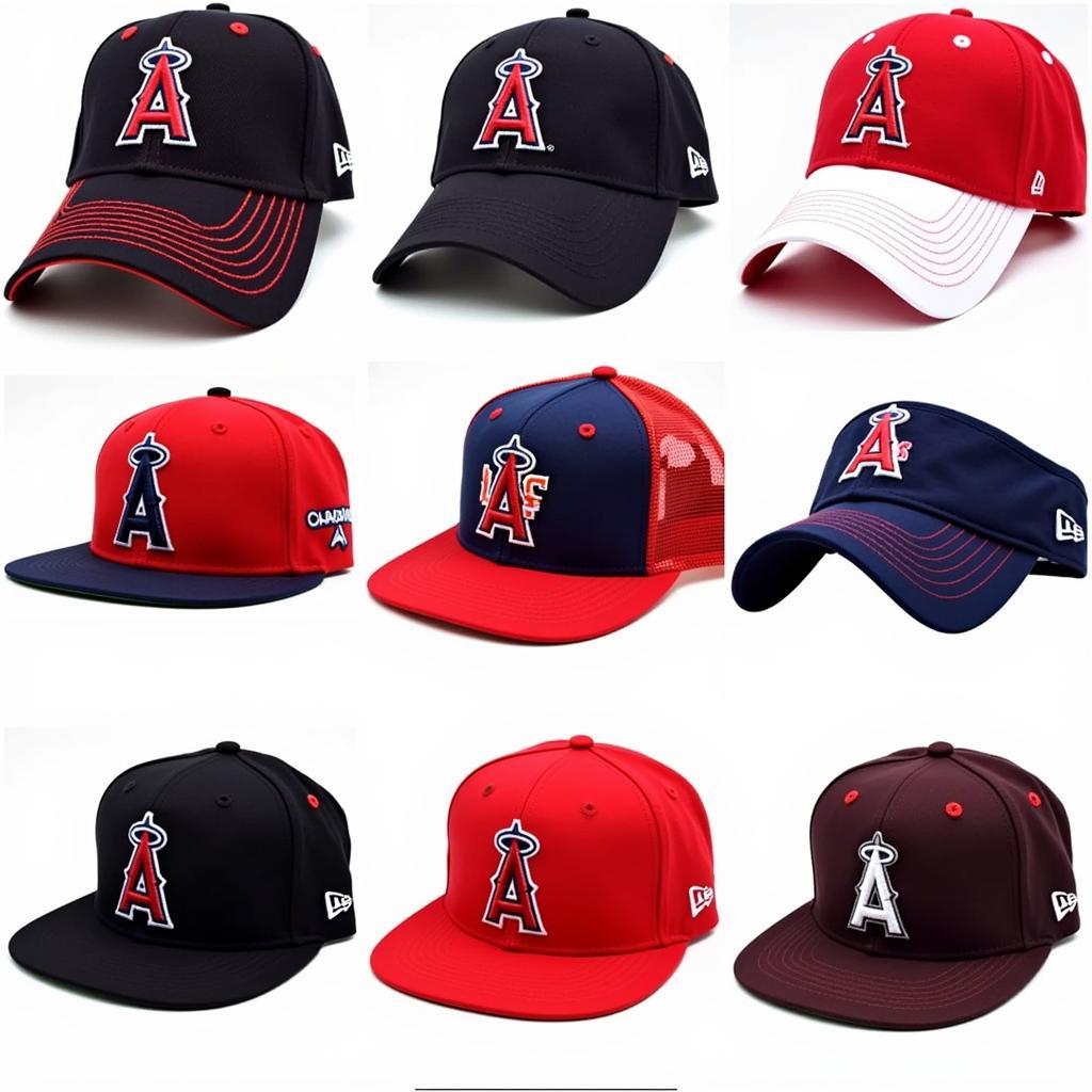 LA Angels 50th Anniversary Hat Collection