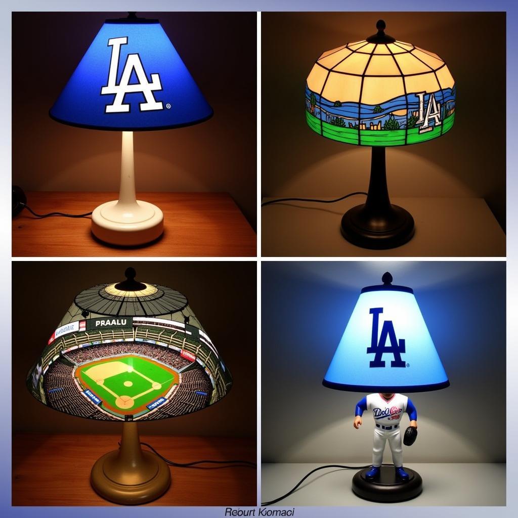 LA Dodgers Lamp Variations