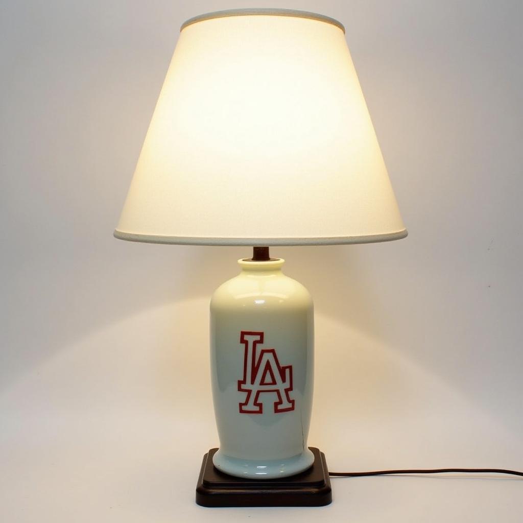 Vintage LA Dodgers Lamp