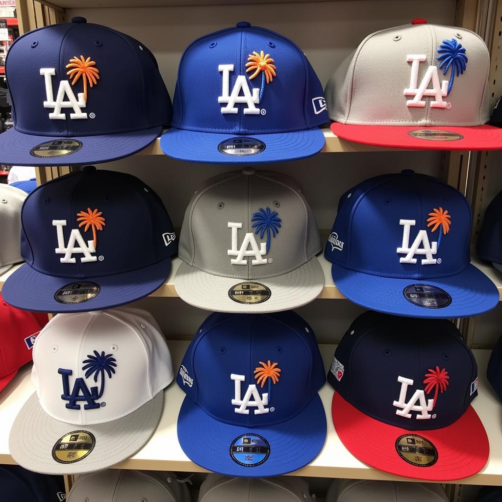 Different Styles of LA Dodgers Palm Tree Hats