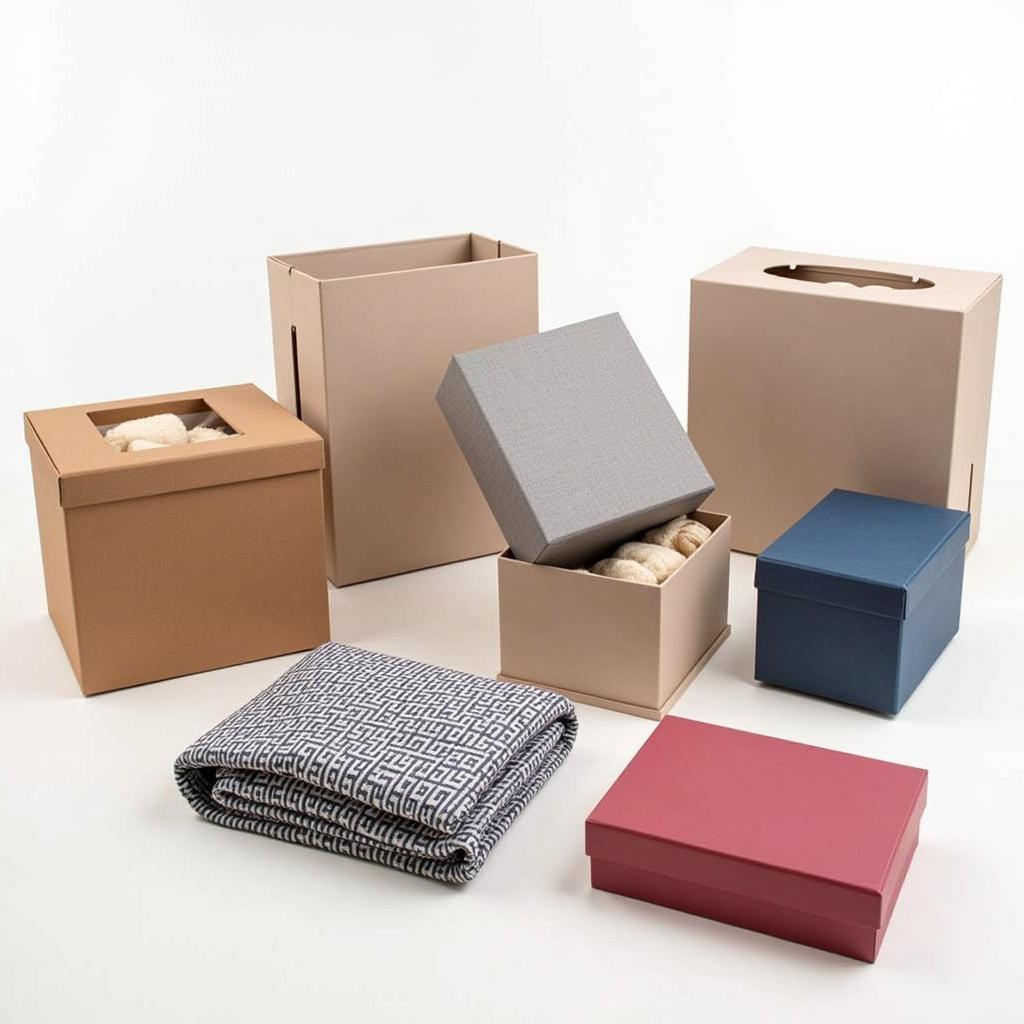 Assortment of Large Gift Boxes for Blankets