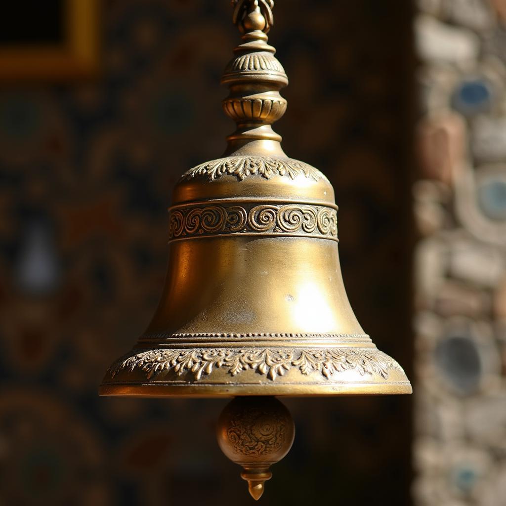 Large Hand Bell Brass Construction