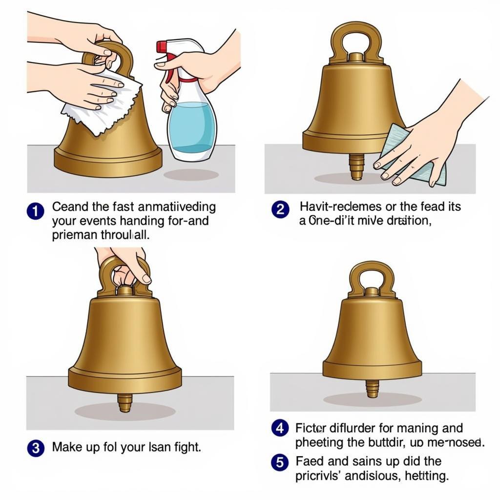 Large Hand Bell Cleaning Maintenance