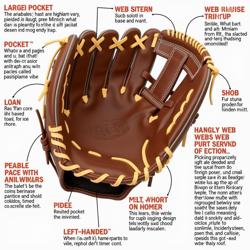 Left-Handed First Base Mitt Features