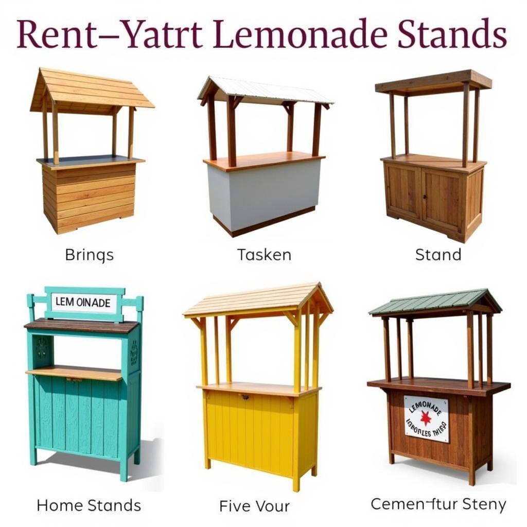 Vibrant Lemonade Stand Rental Options