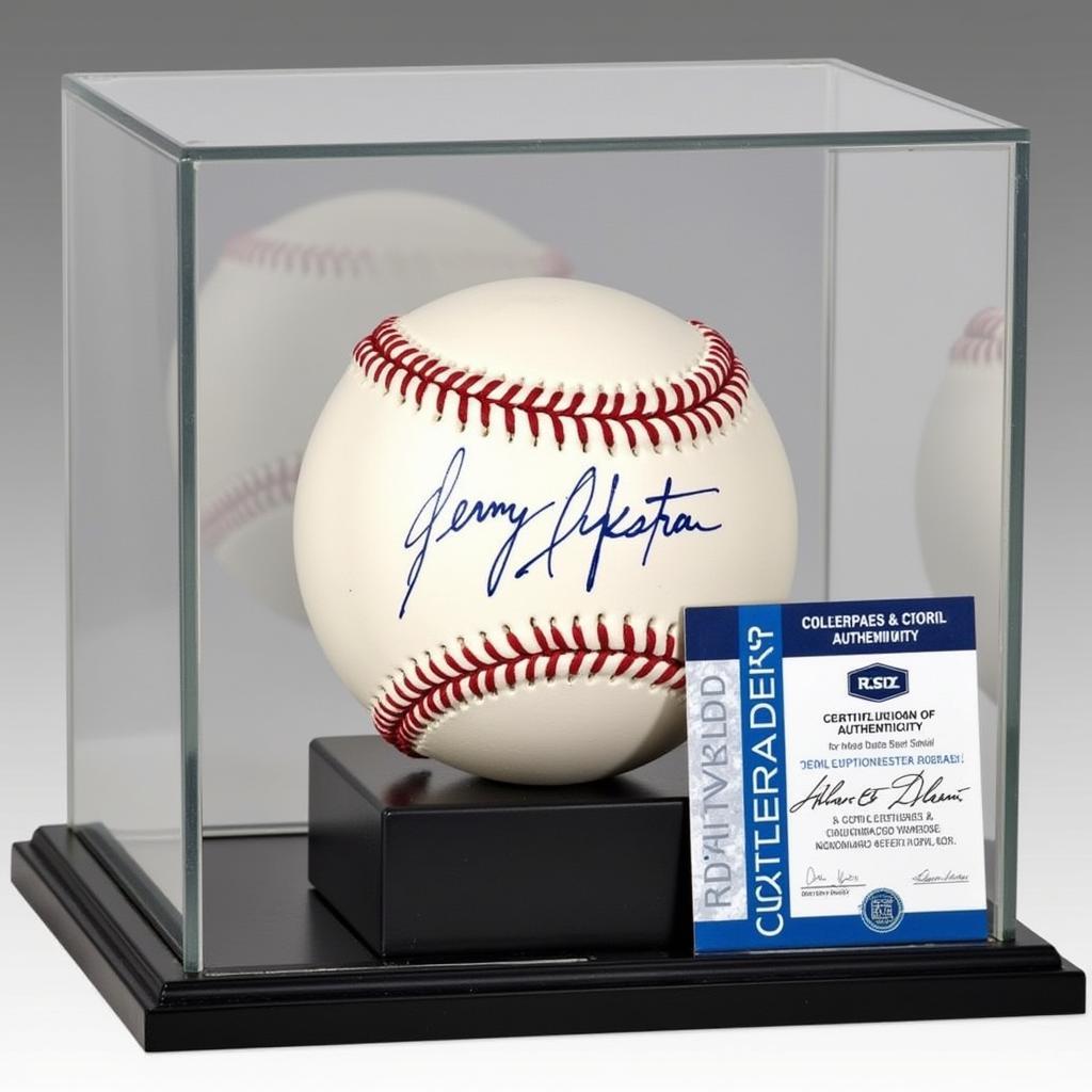 Lenny Dykstra Autographed Baseball with COA