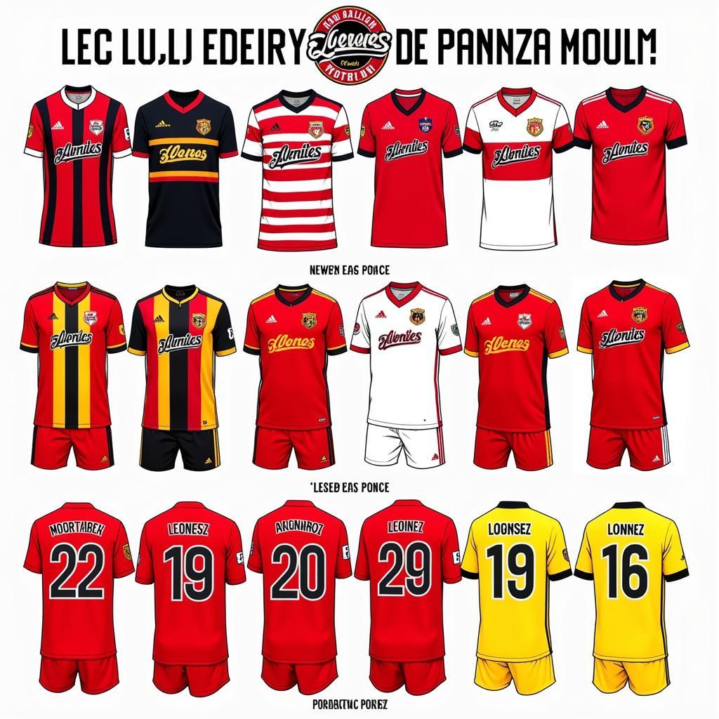 Leones de Ponce Jersey Evolution Through the Years