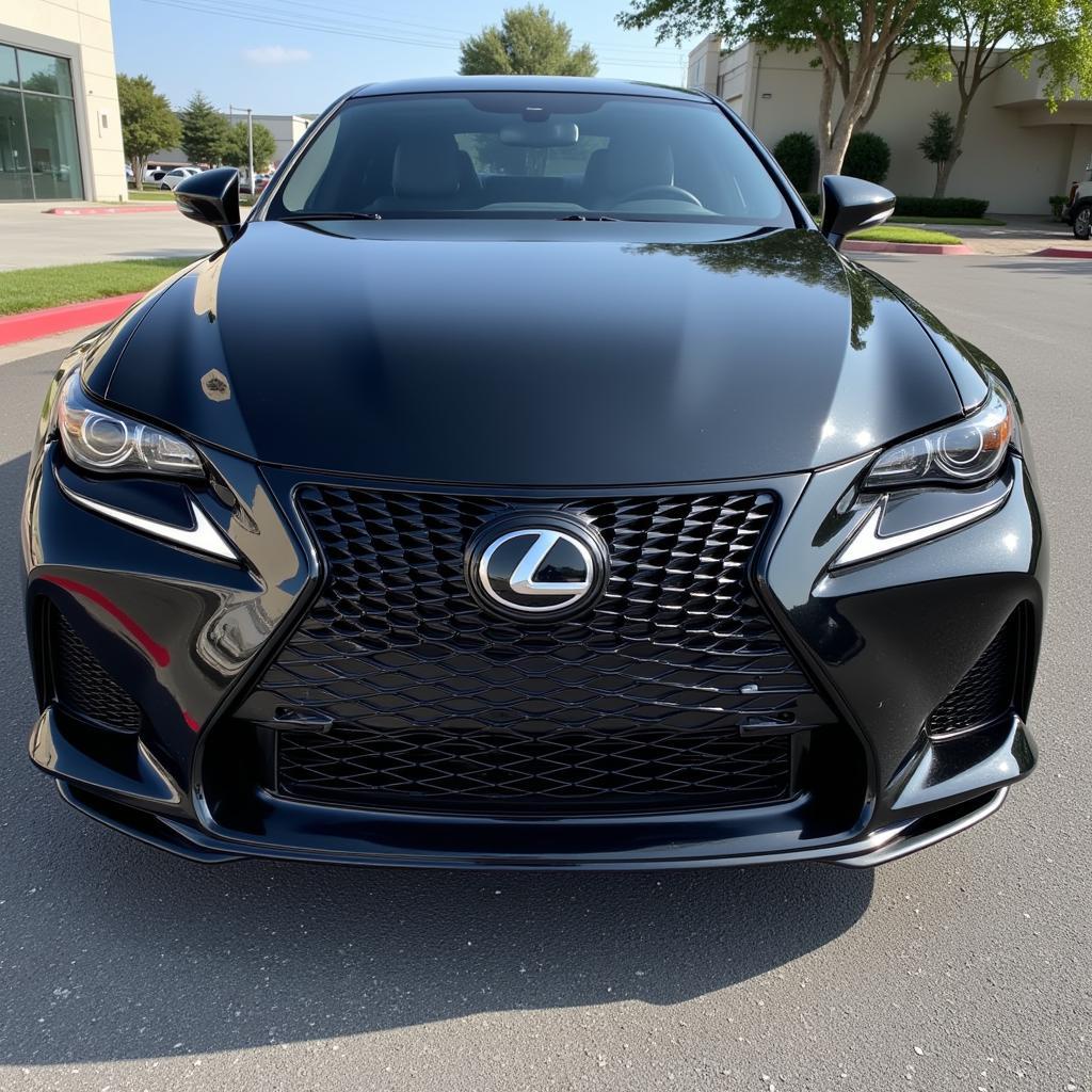 A Lexus car with new center caps