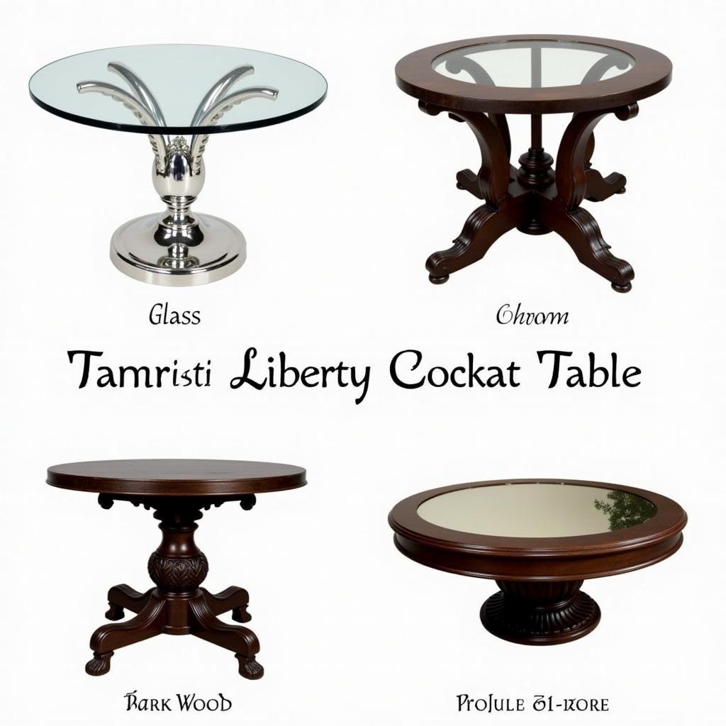 Different Materials for Liberty Cocktail Tables