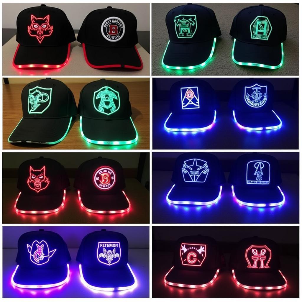 Different Styles of Light Up Baseball Hats