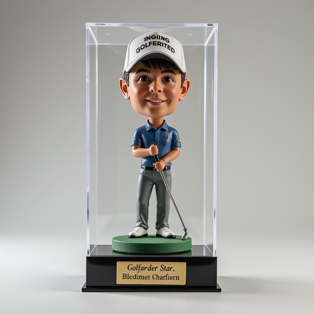 Limited Edition Golfer Bobblehead in Display Case