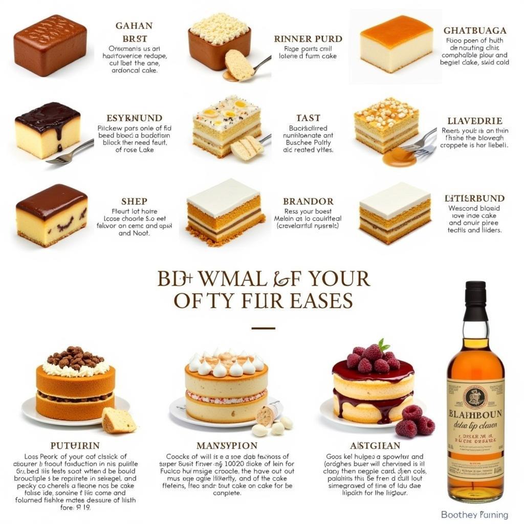 Liquor Bottle Cake Flavor Pairings