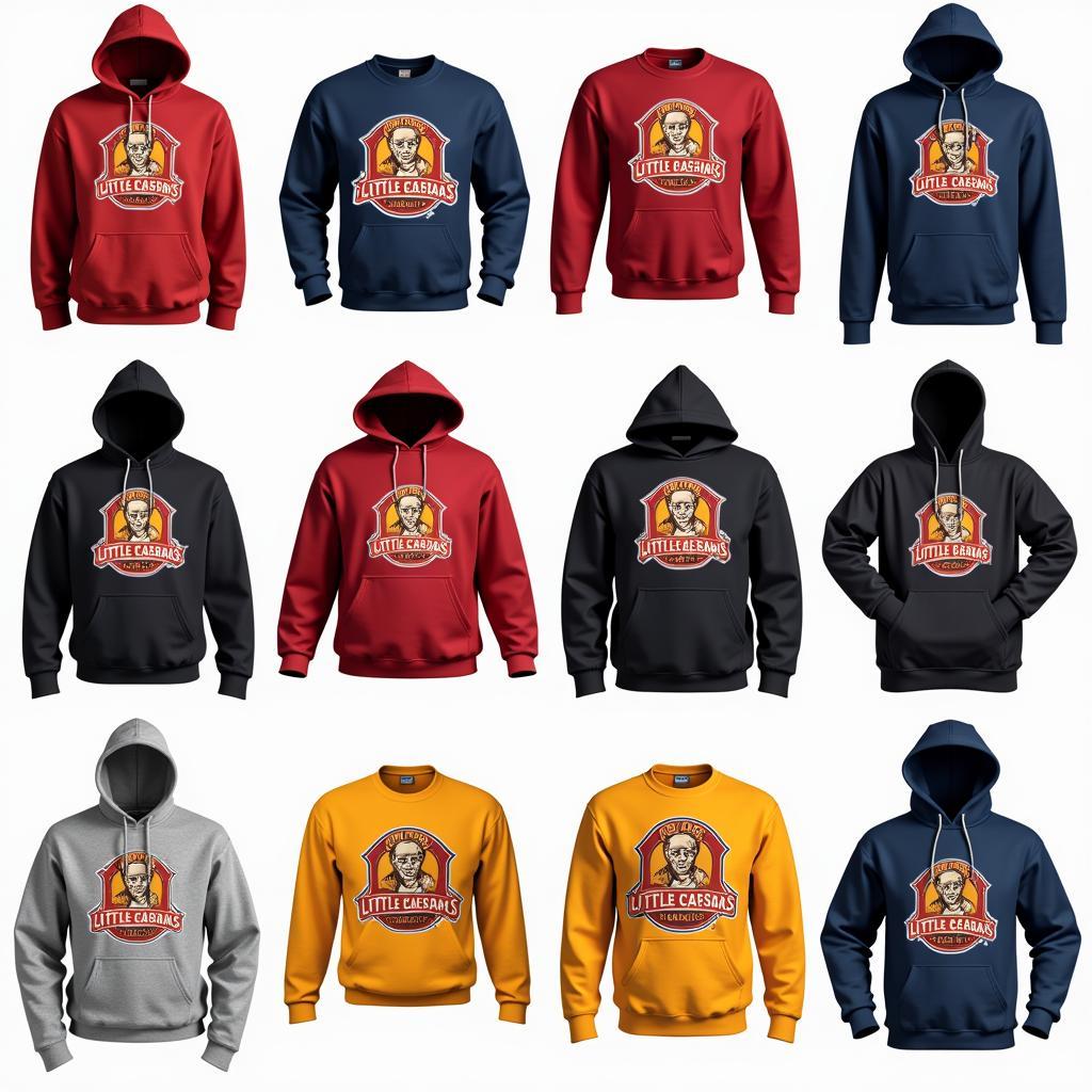 Different Styles of Little Caesars Sweatshirts