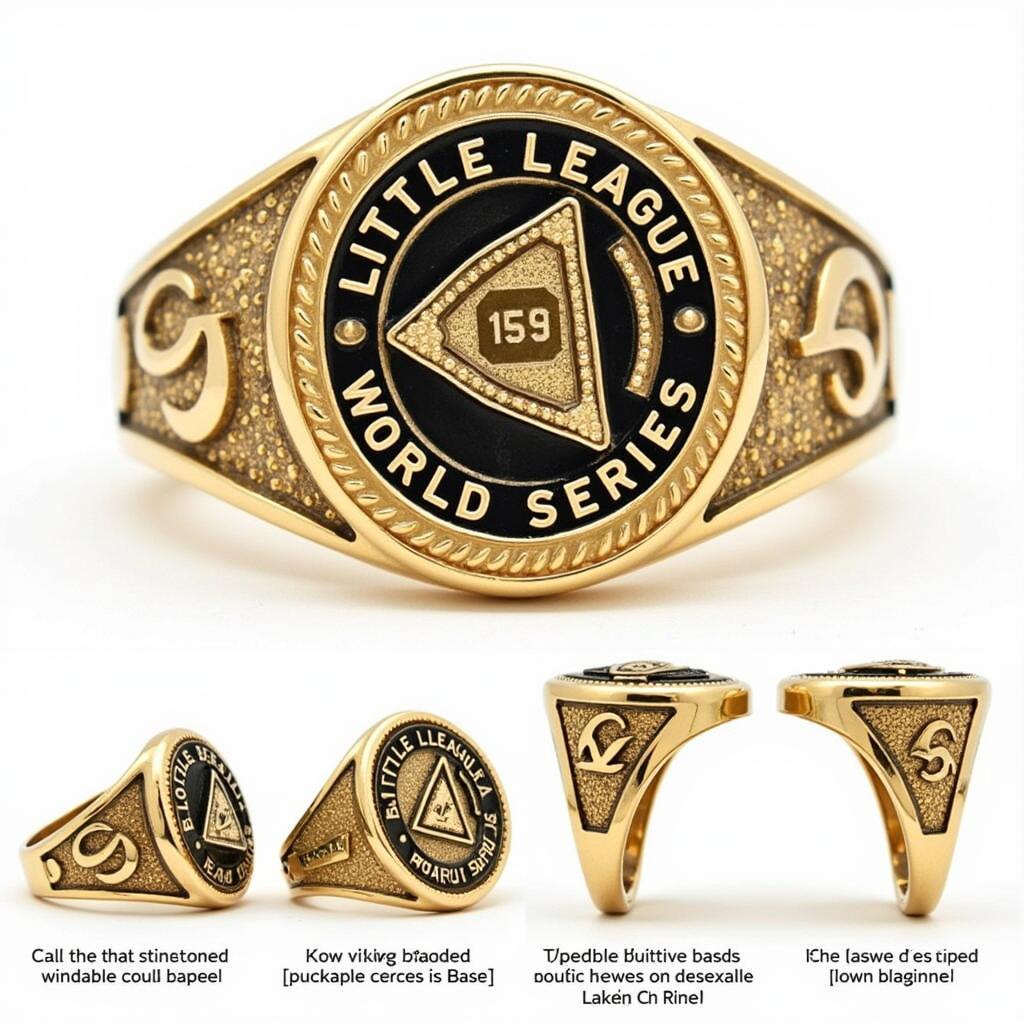 A Little League World Series ring from the early years of the tournament.