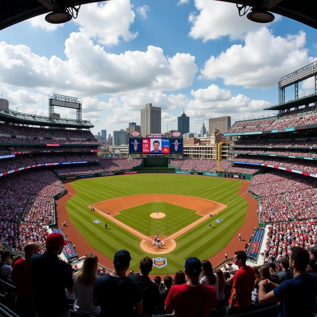 London Baseball Stadium Panorama