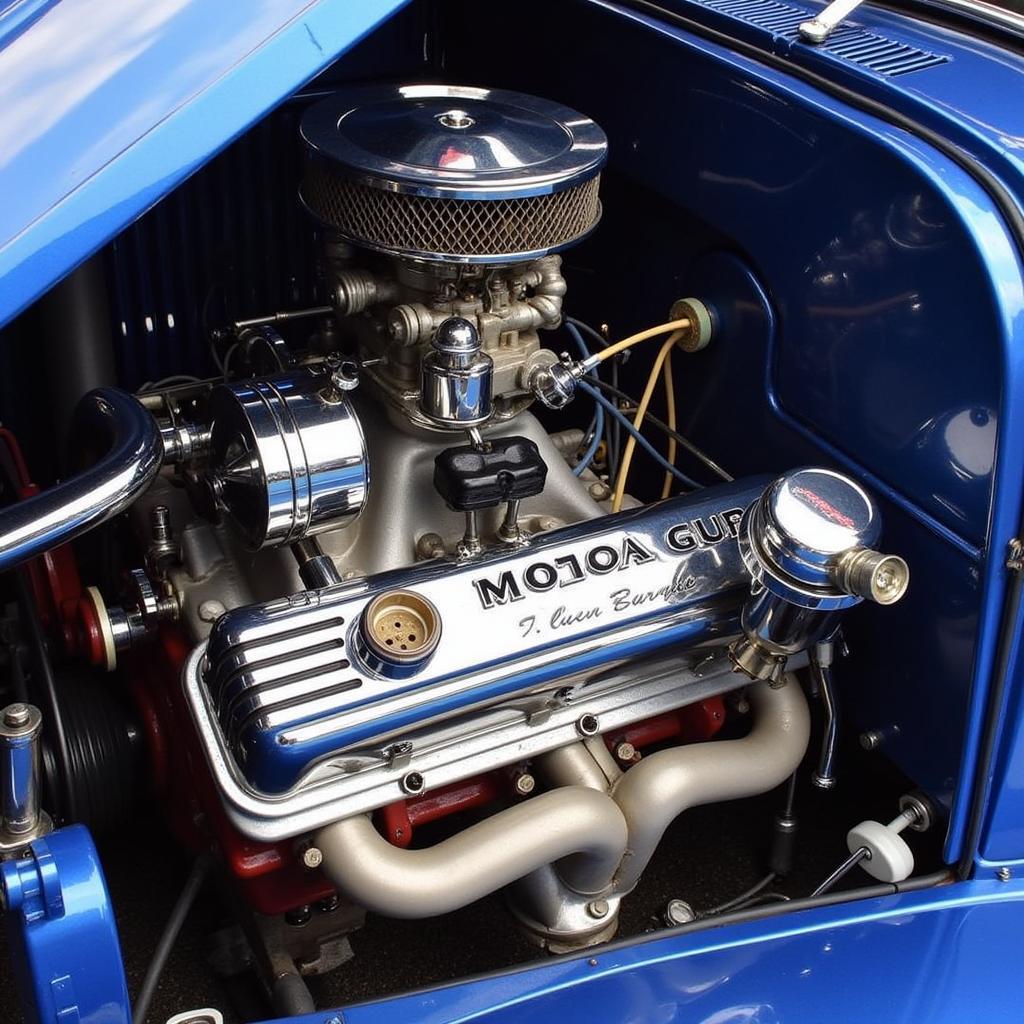 Detail of a Vintage Car at Long Beach Rod Run