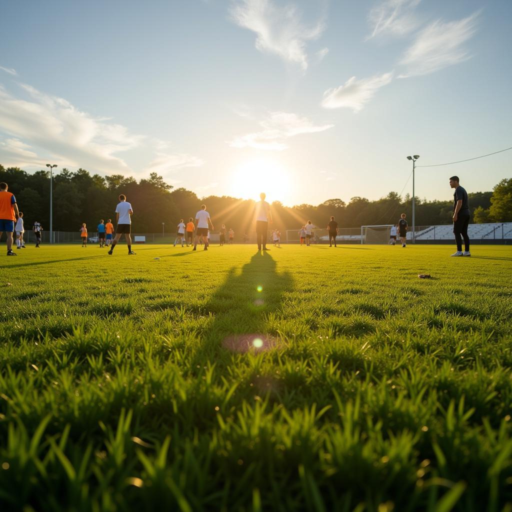 Soccer field at Long Island's Field of Dreams