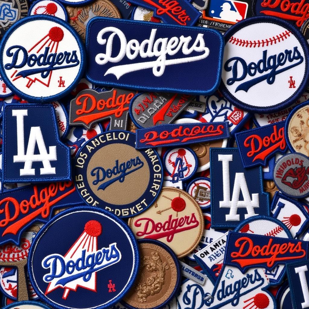 Collection of Los Angeles Dodgers Patches