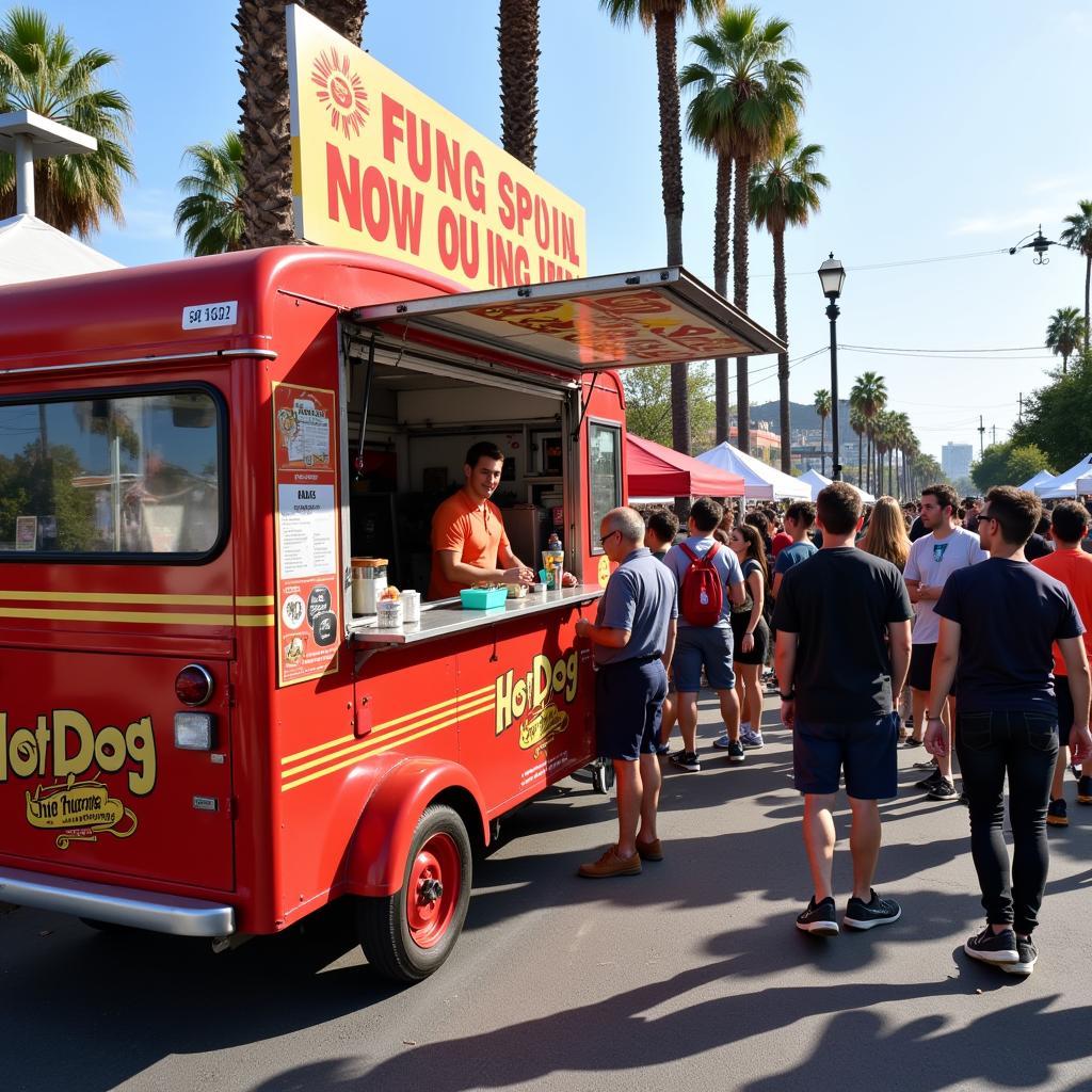 Los Angeles Hot Dog Cart Event