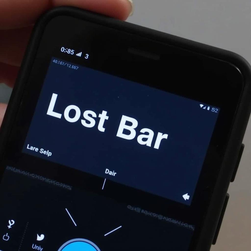 Lost bar vape screen display showing error message