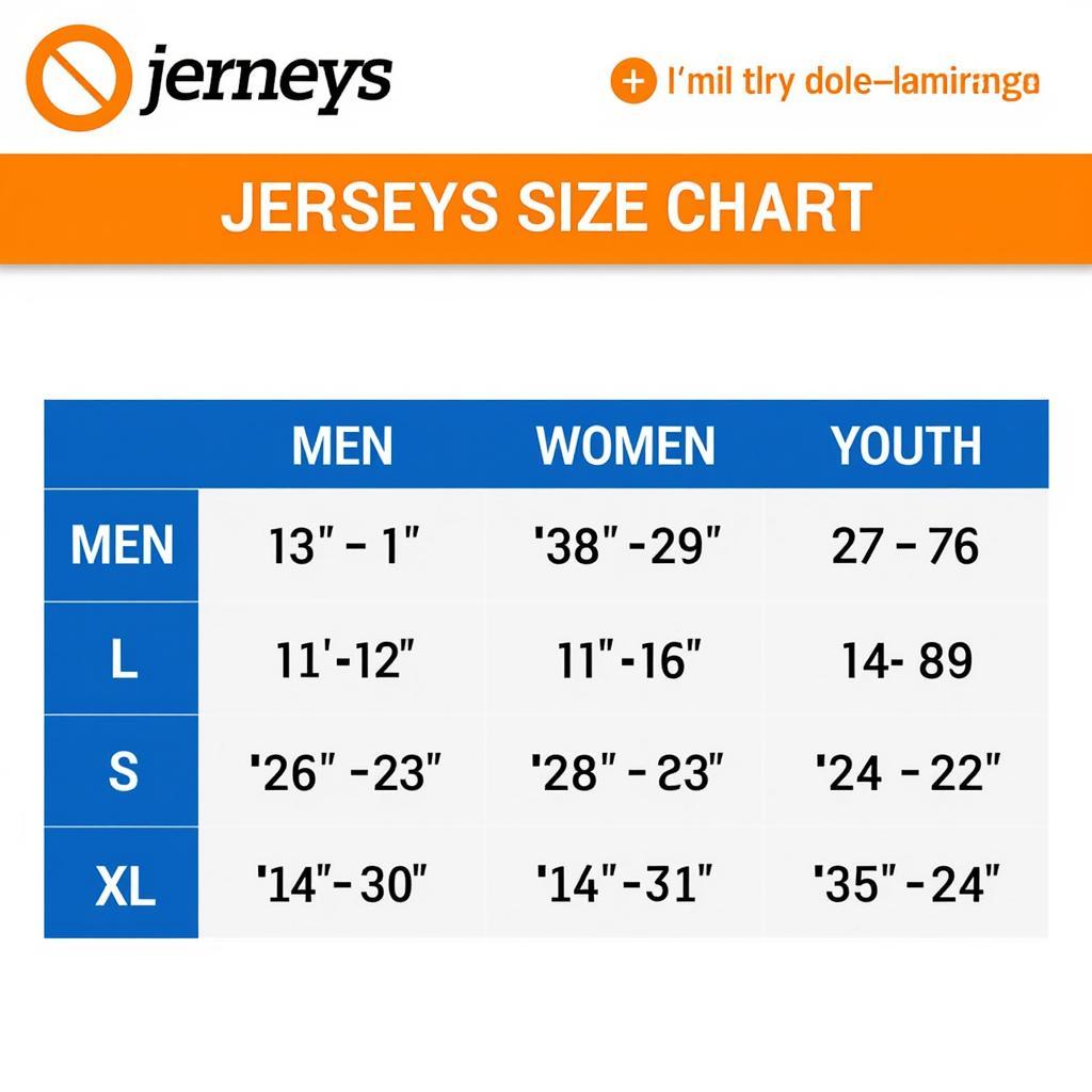 Luke Kennard Jersey Size Chart