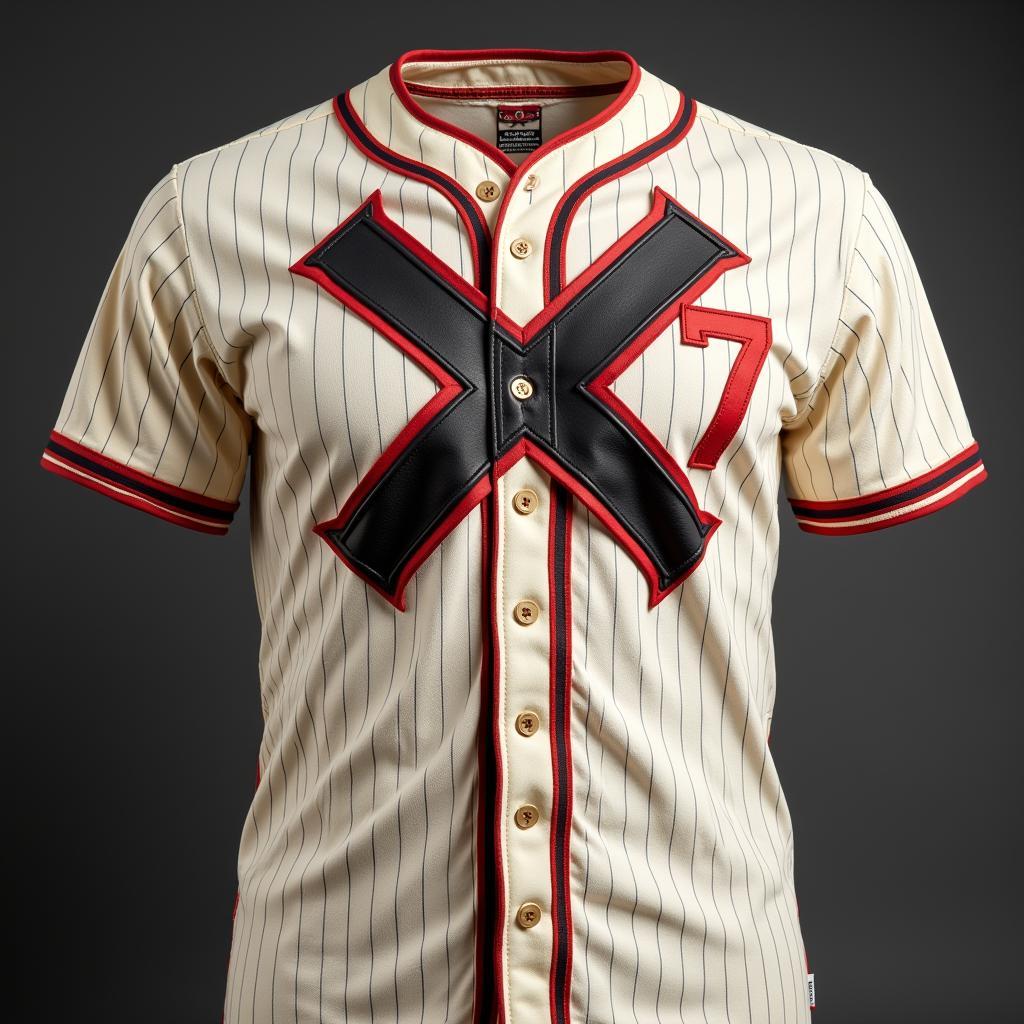 Classic Malcolm X baseball jersey design