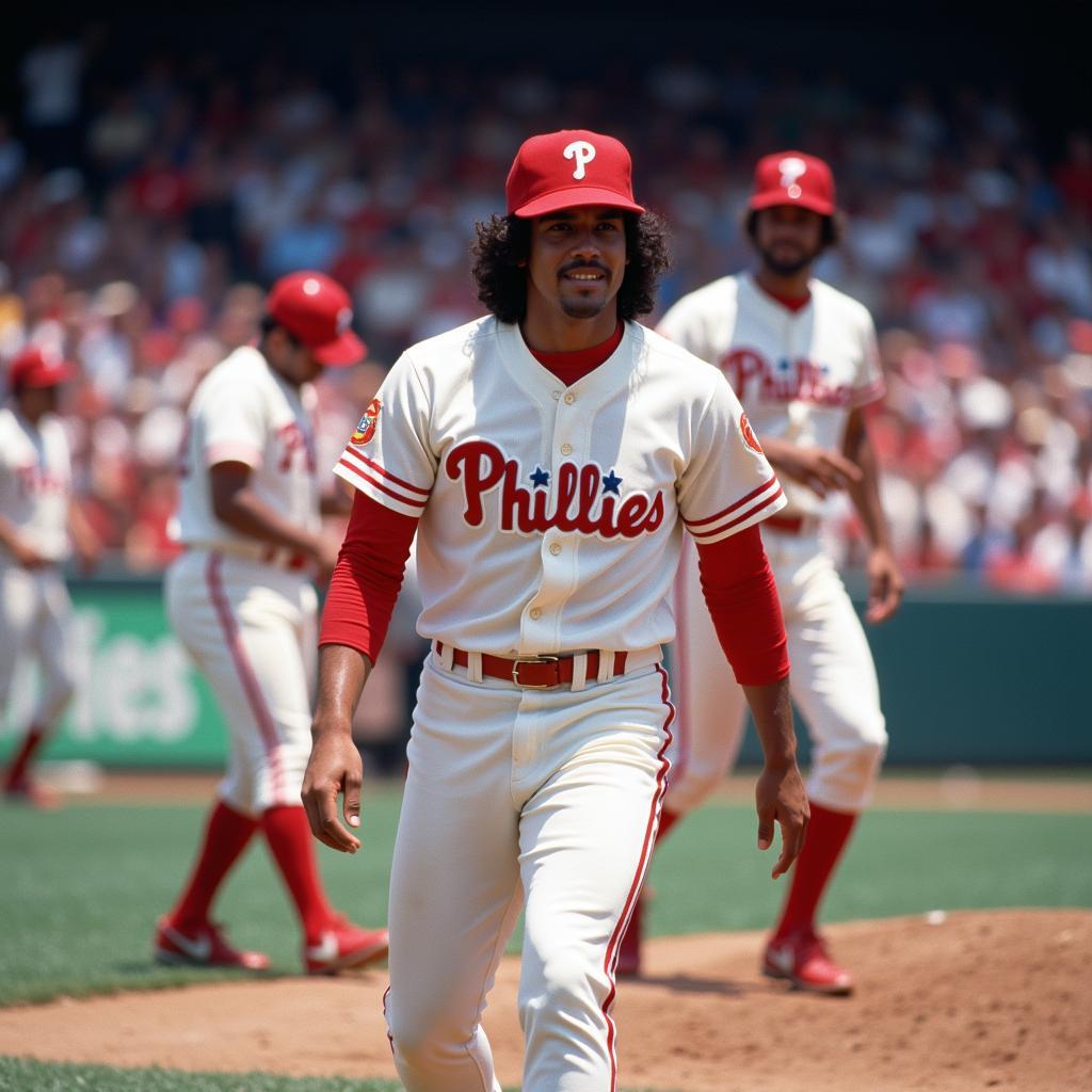 Manny Trillo in the 1980 World Series