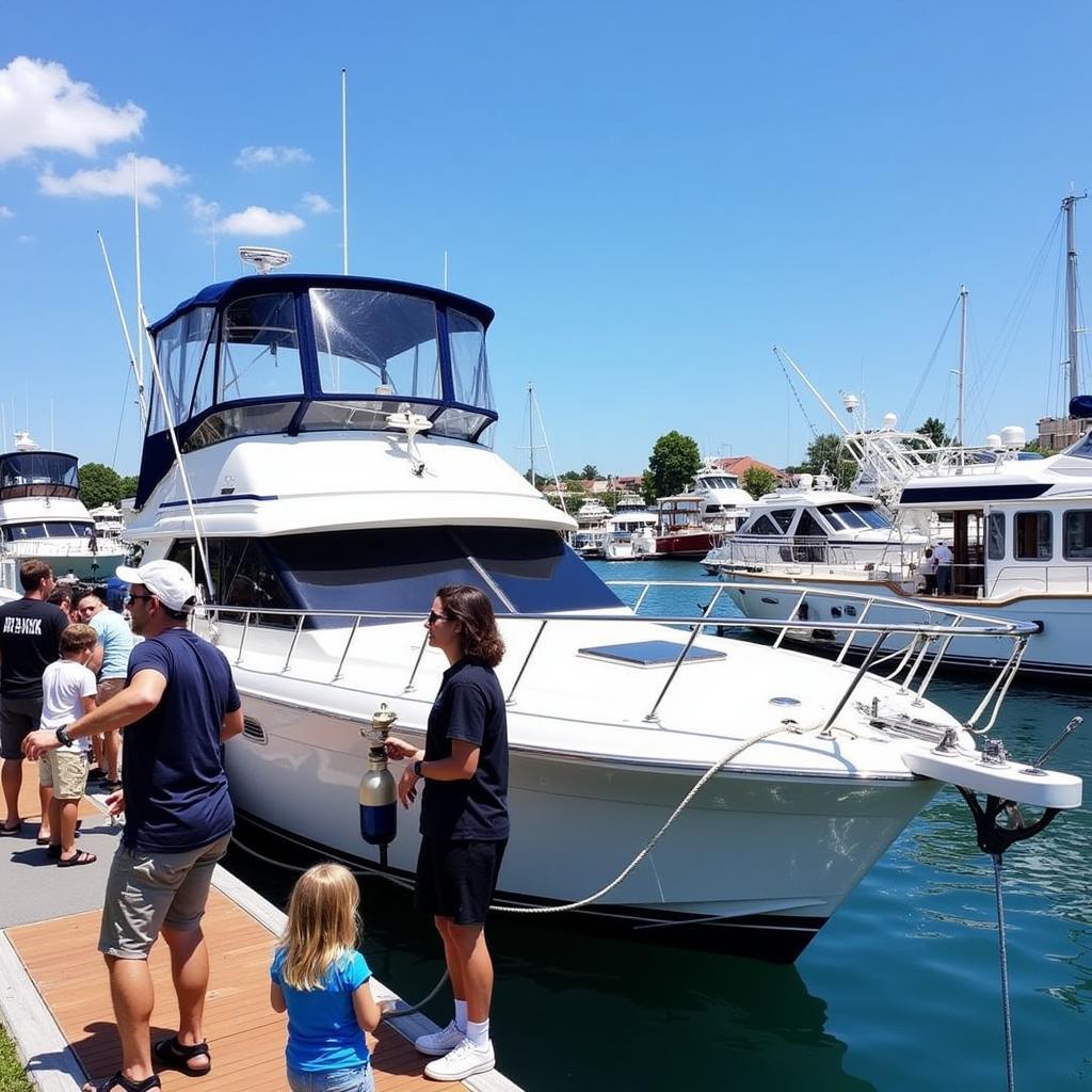 Marine 31 Yacht at a Boat Show