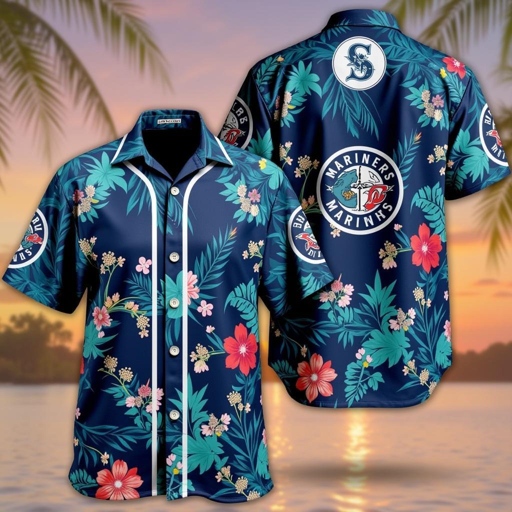 Mariners Aloha Shirt Design 2024