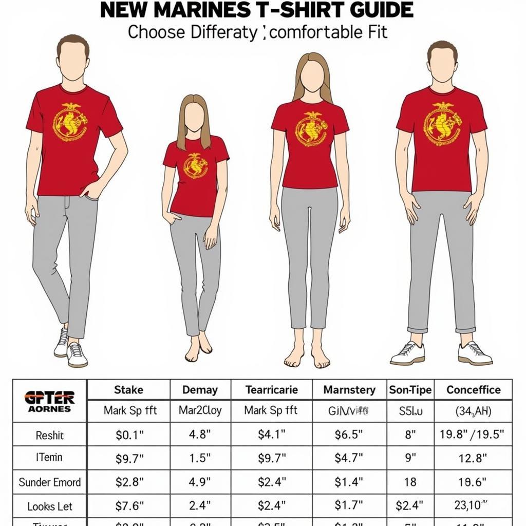 Marines T-Shirt Fit Guide