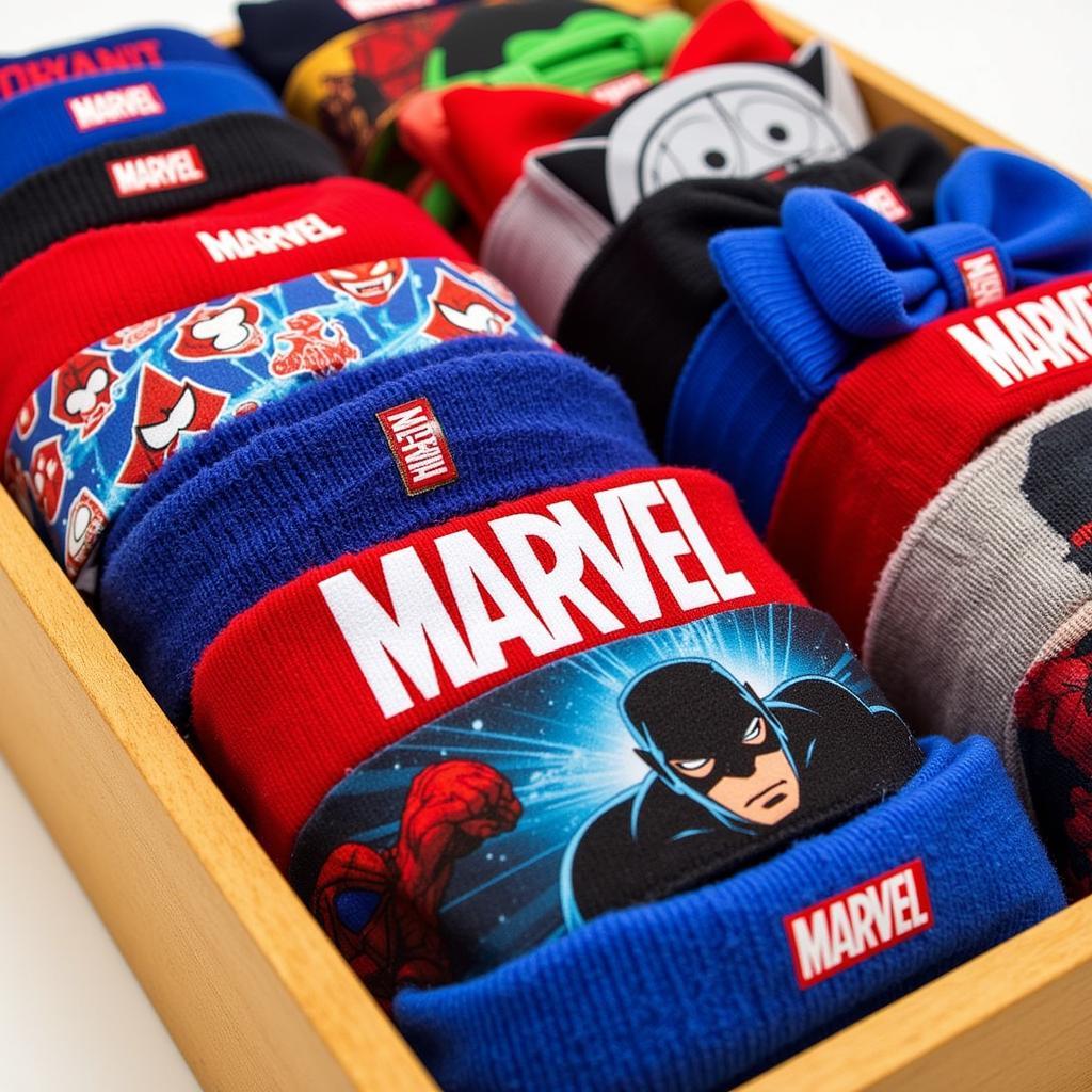 Different styles of Marvel headbands