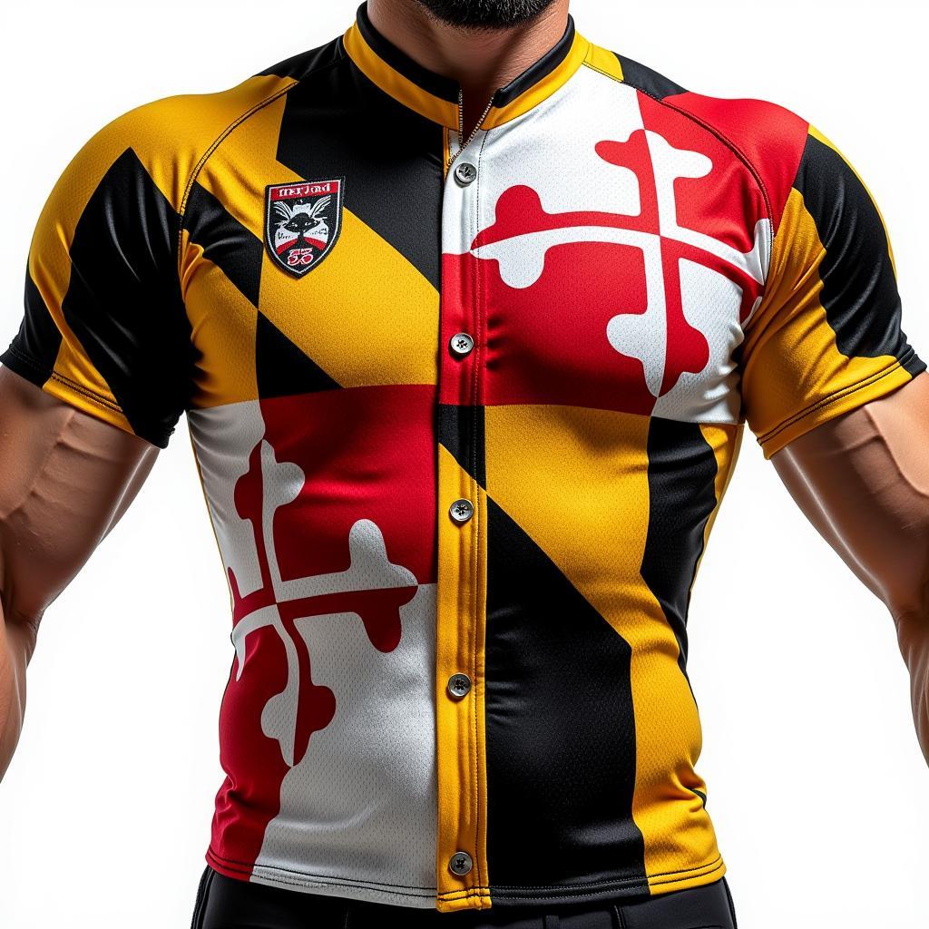 Maryland flag jersey with a unique design