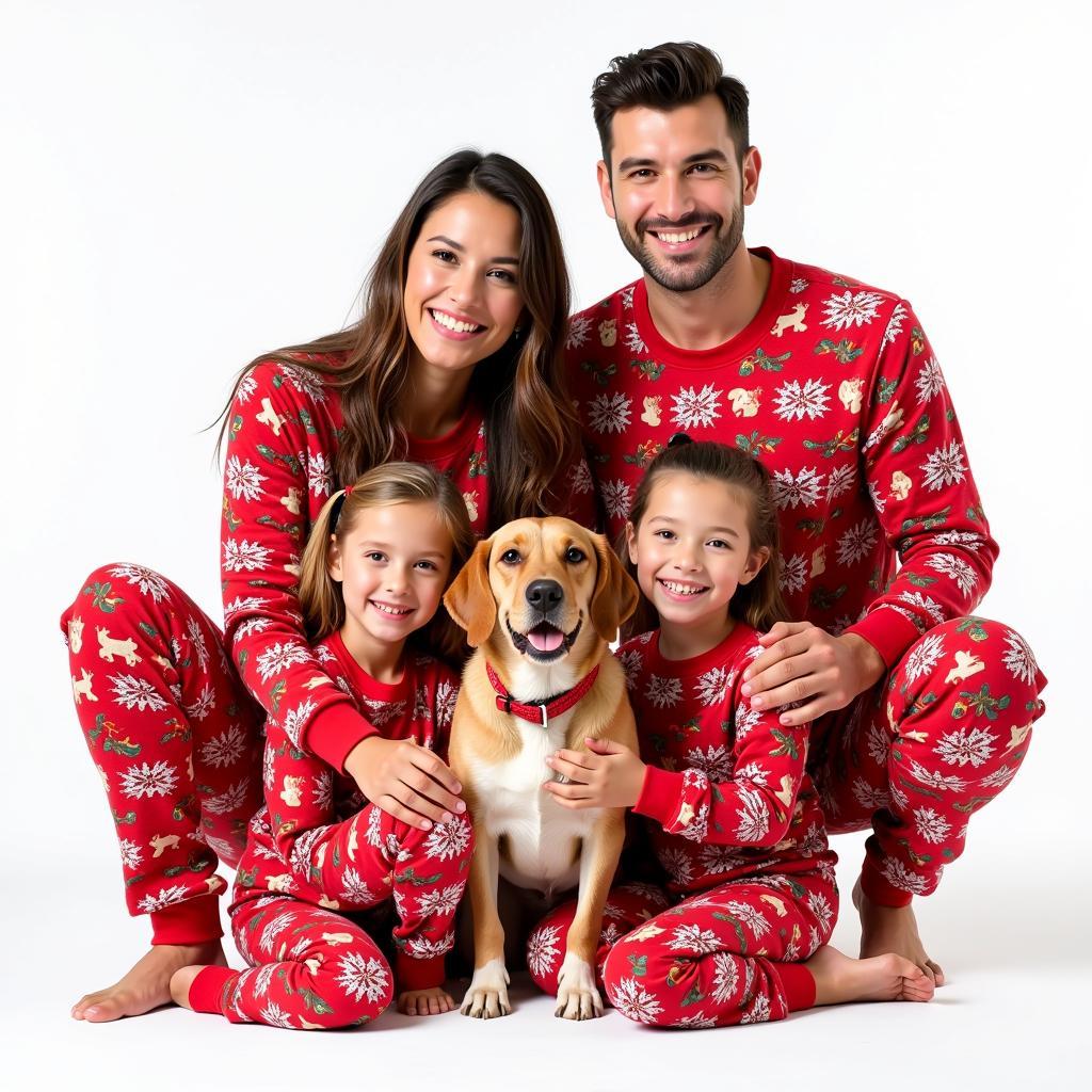 Matching Dog and Human Christmas Pajamas