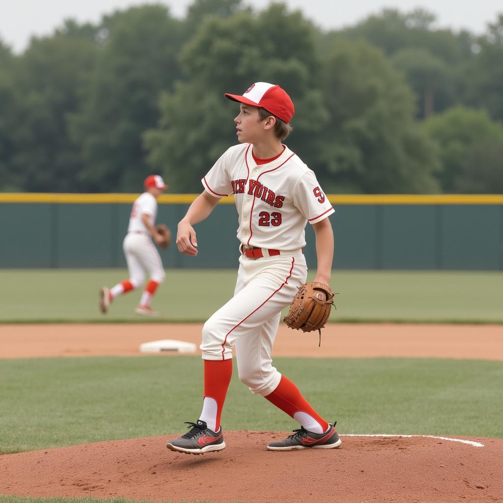 Matt Hickey during his high school baseball career