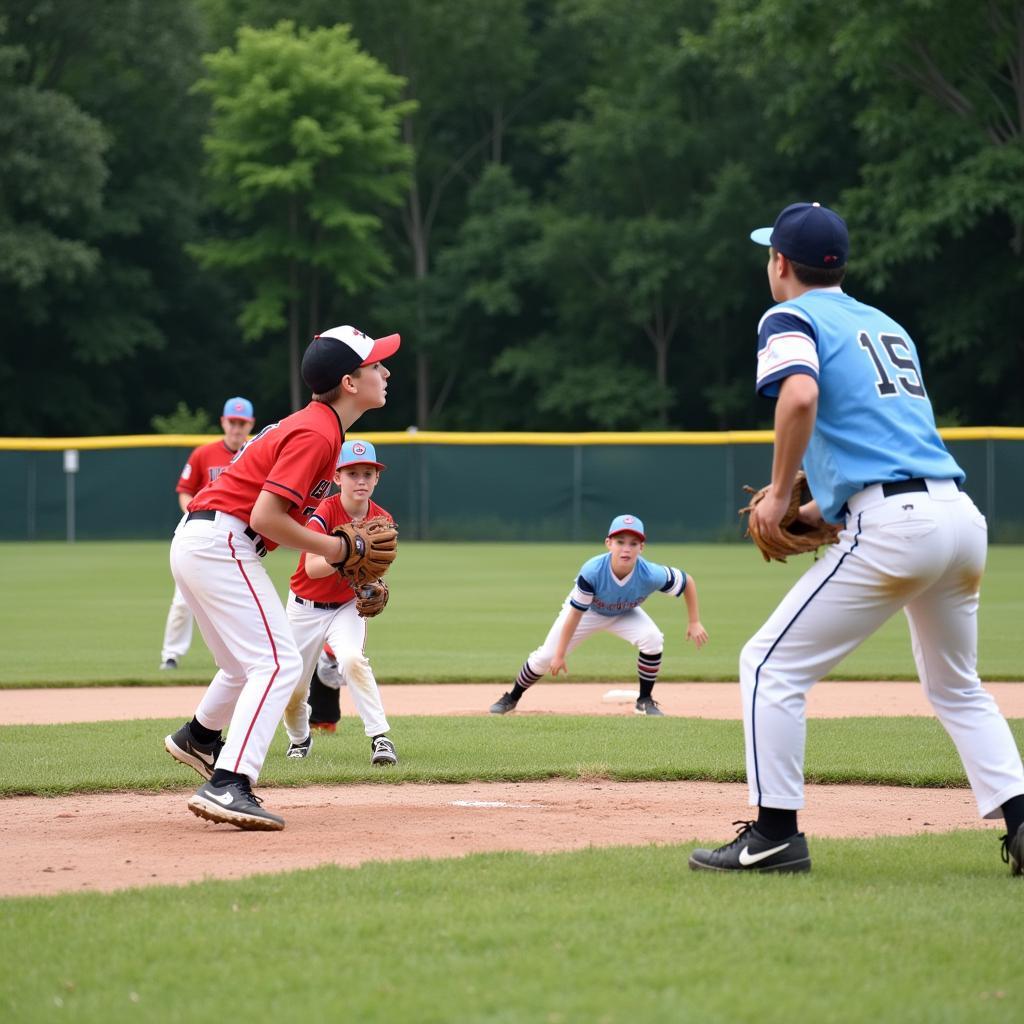 McLean Little League Baseball game in action