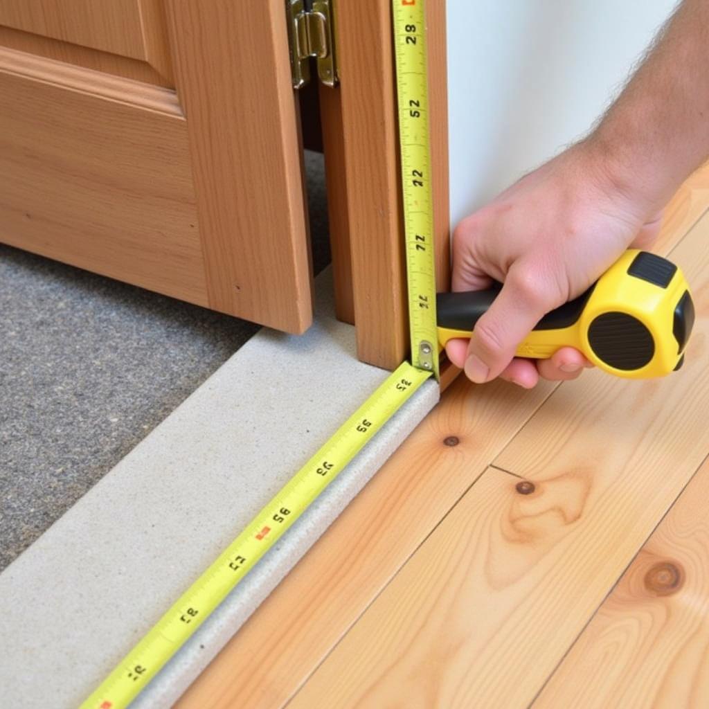 Measuring the Door Gap for an Extra Long Door Sweep