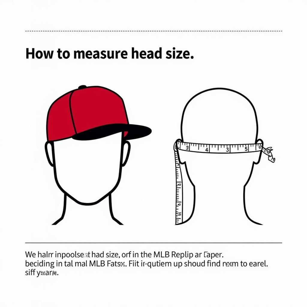 Measuring Head Size for MLB Replica Hat