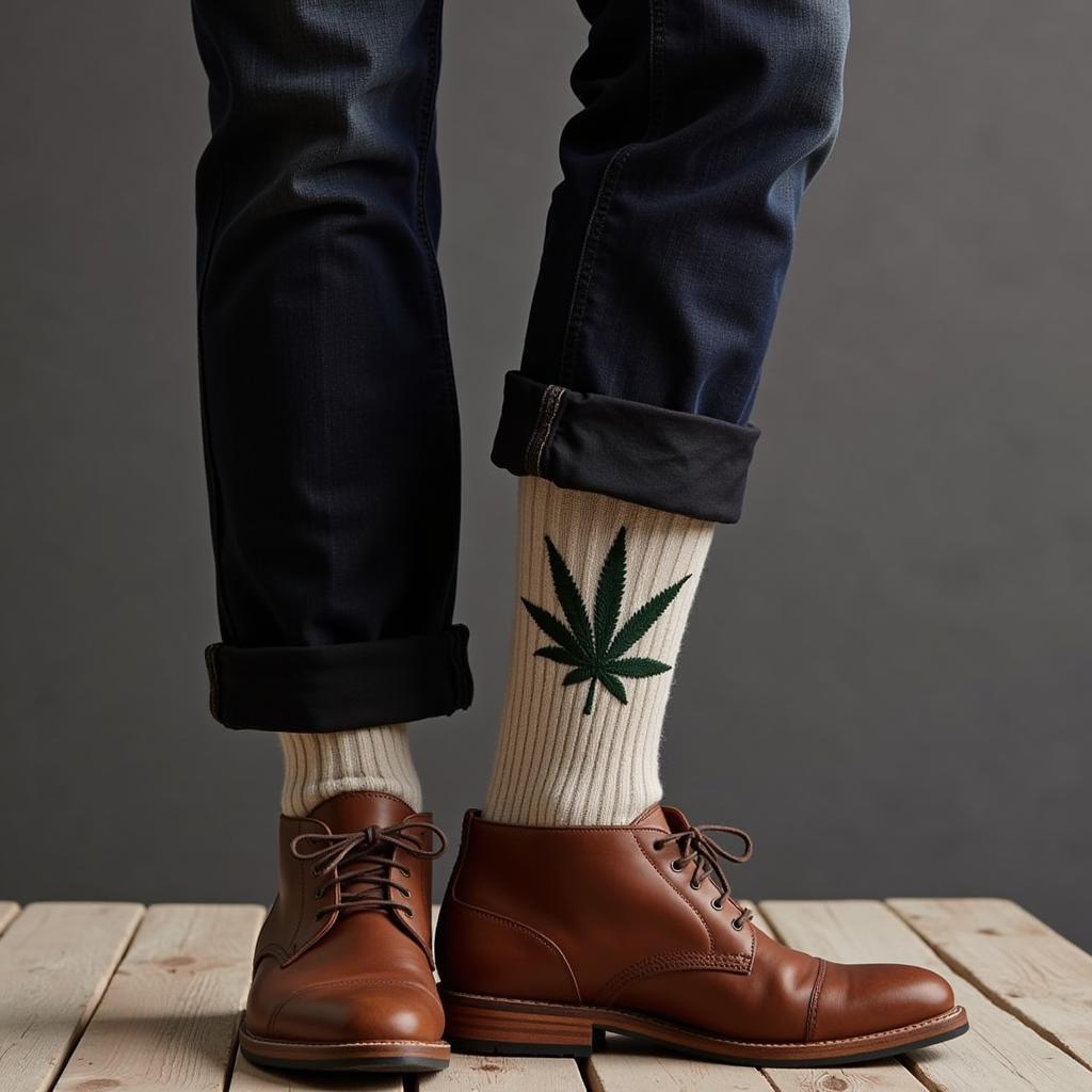 Men's Hemp Weed Socks