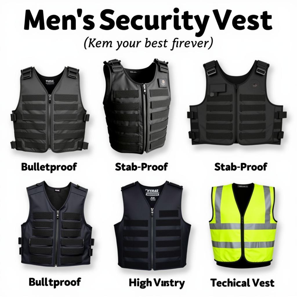 Different Types of Men's Security Vests