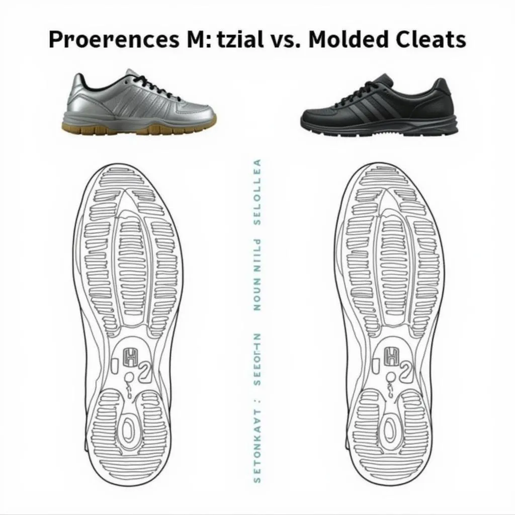 Comparison of metal and molded softball cleats