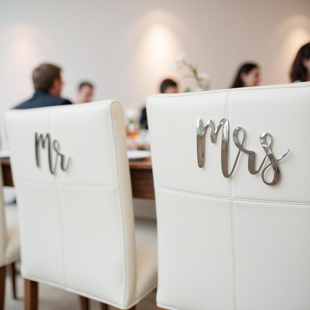 Stylish Metal Mr and Mrs Signs for Your Special Day