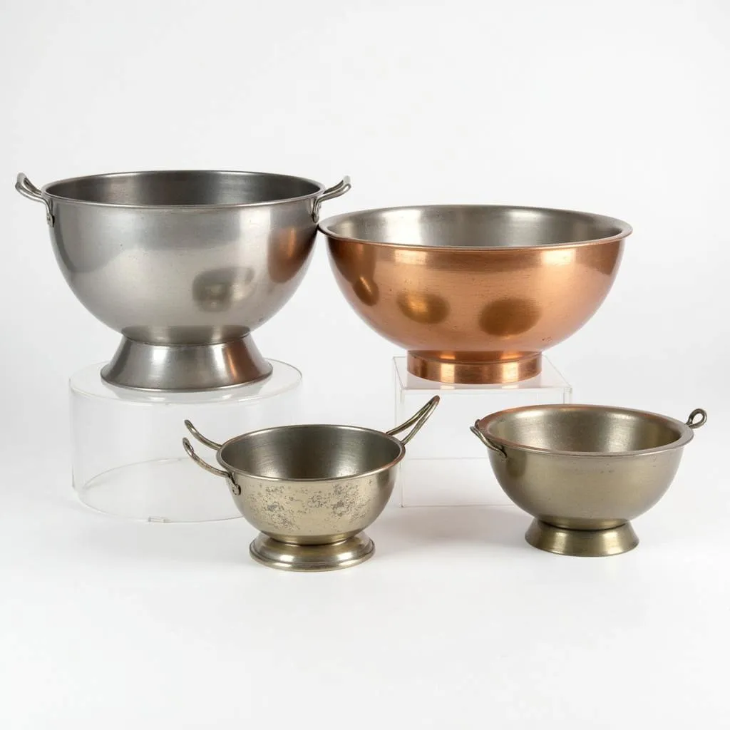 Metal Popcorn Bowls Variety