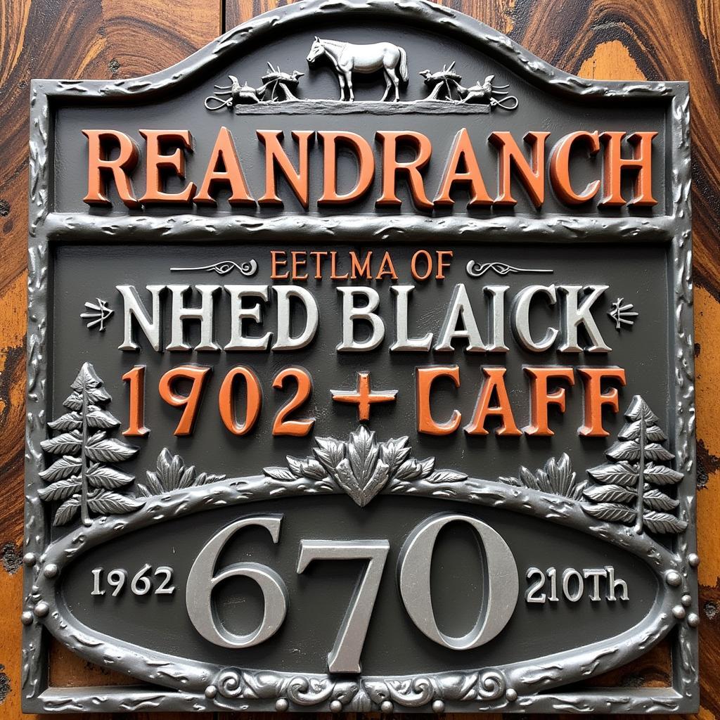 Custom Designed Metal Ranch Entrance Signs