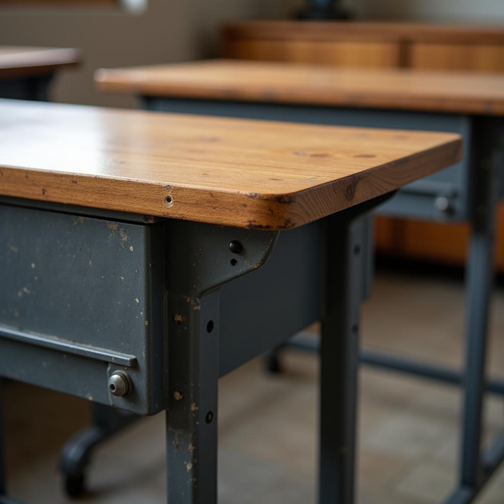 Durable Metal Teachers Desk