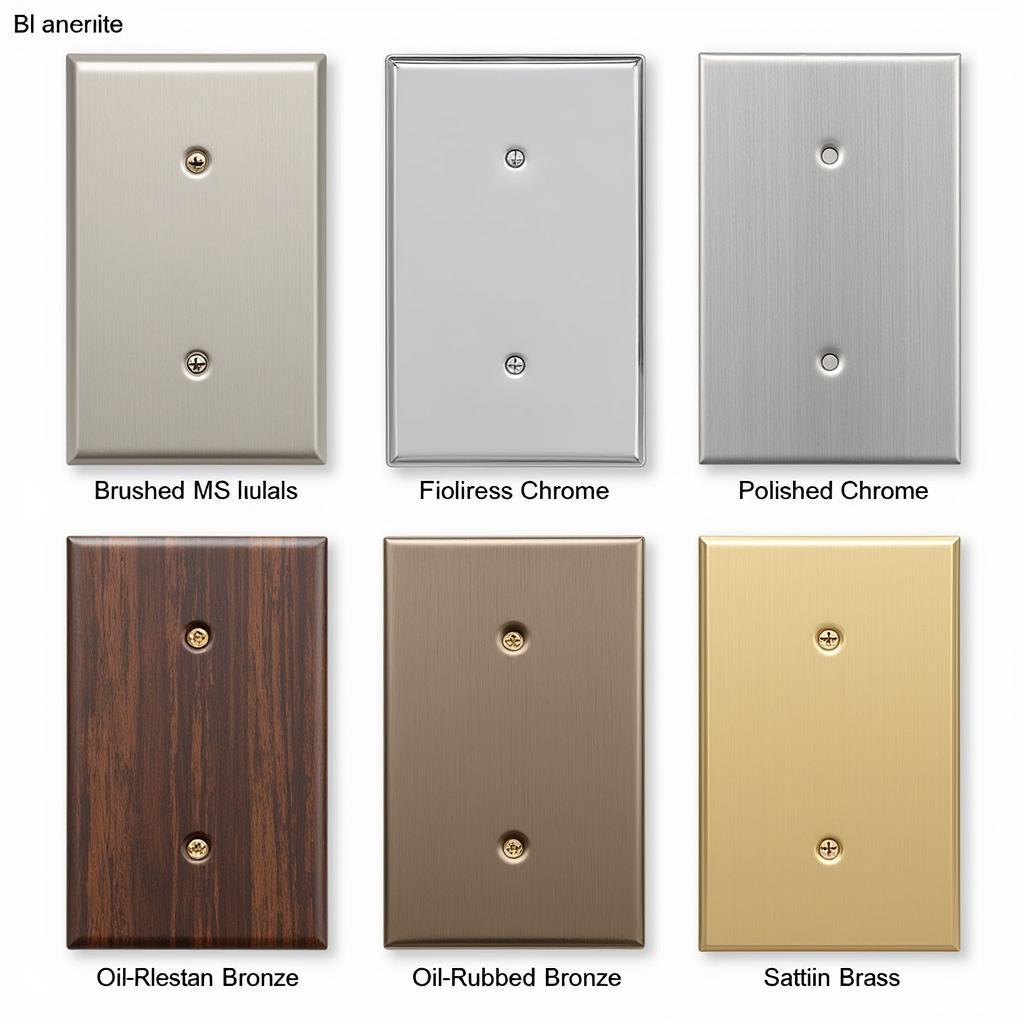 Various Metal Wall Plate Finishes