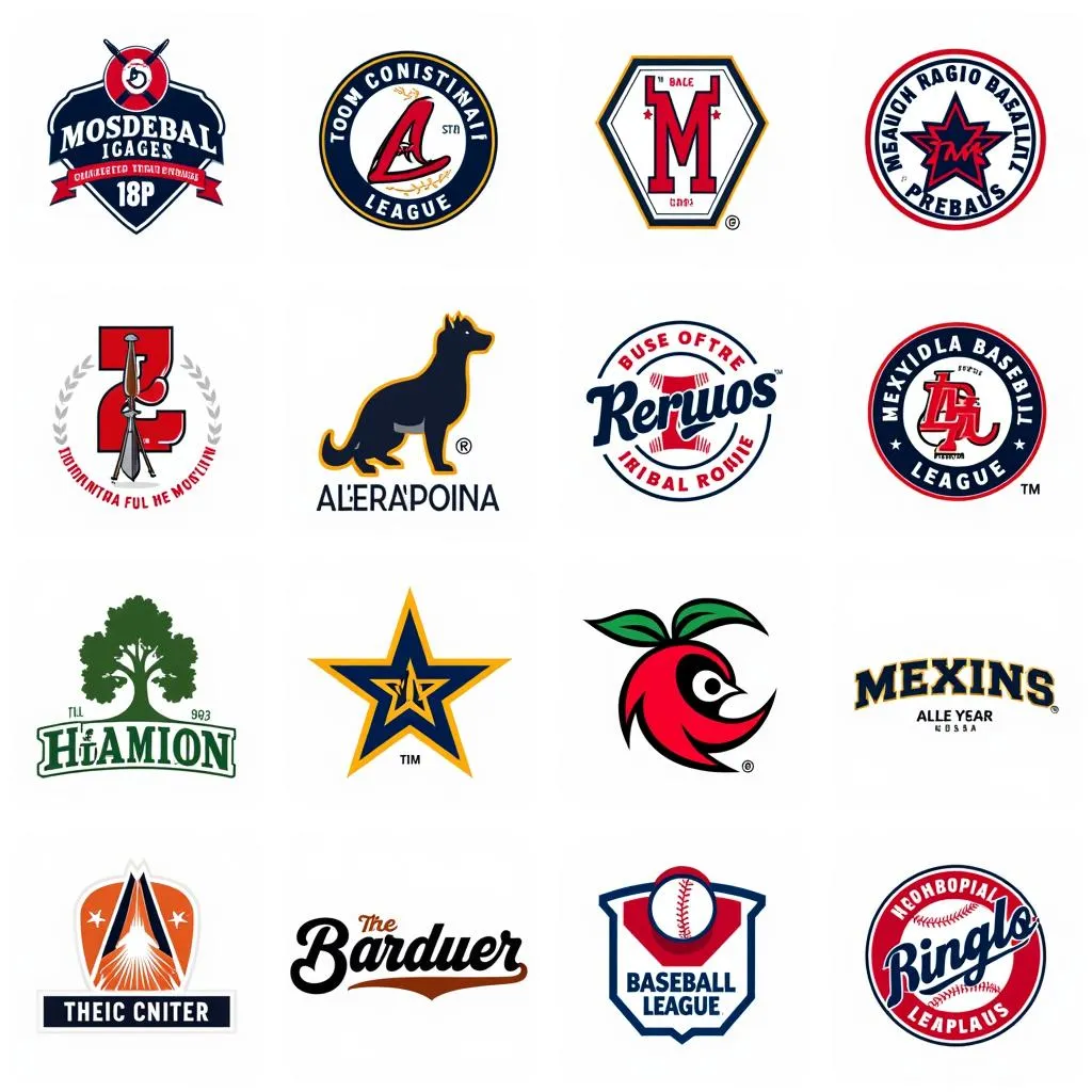 Mexican Baseball League logos